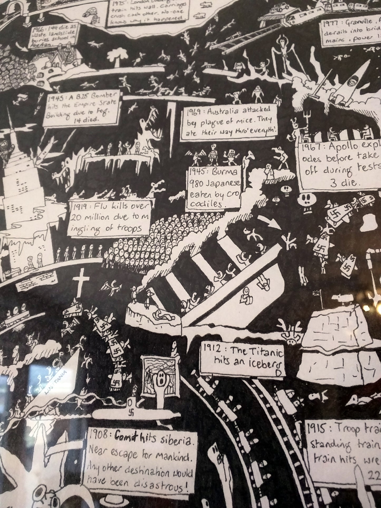 Disasters of the Twentieth Century (24 inch x 24 inch) (UK orders only)