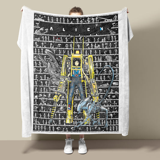 Alien Fleece Blanket