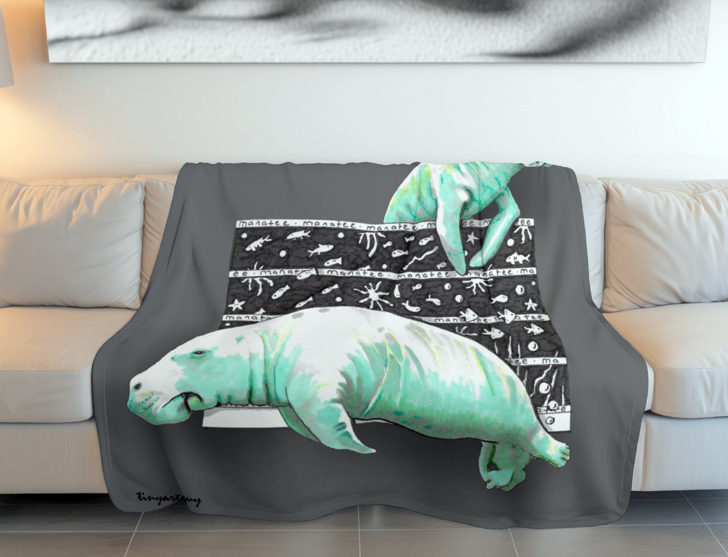 Manatee Fleece Blanket
