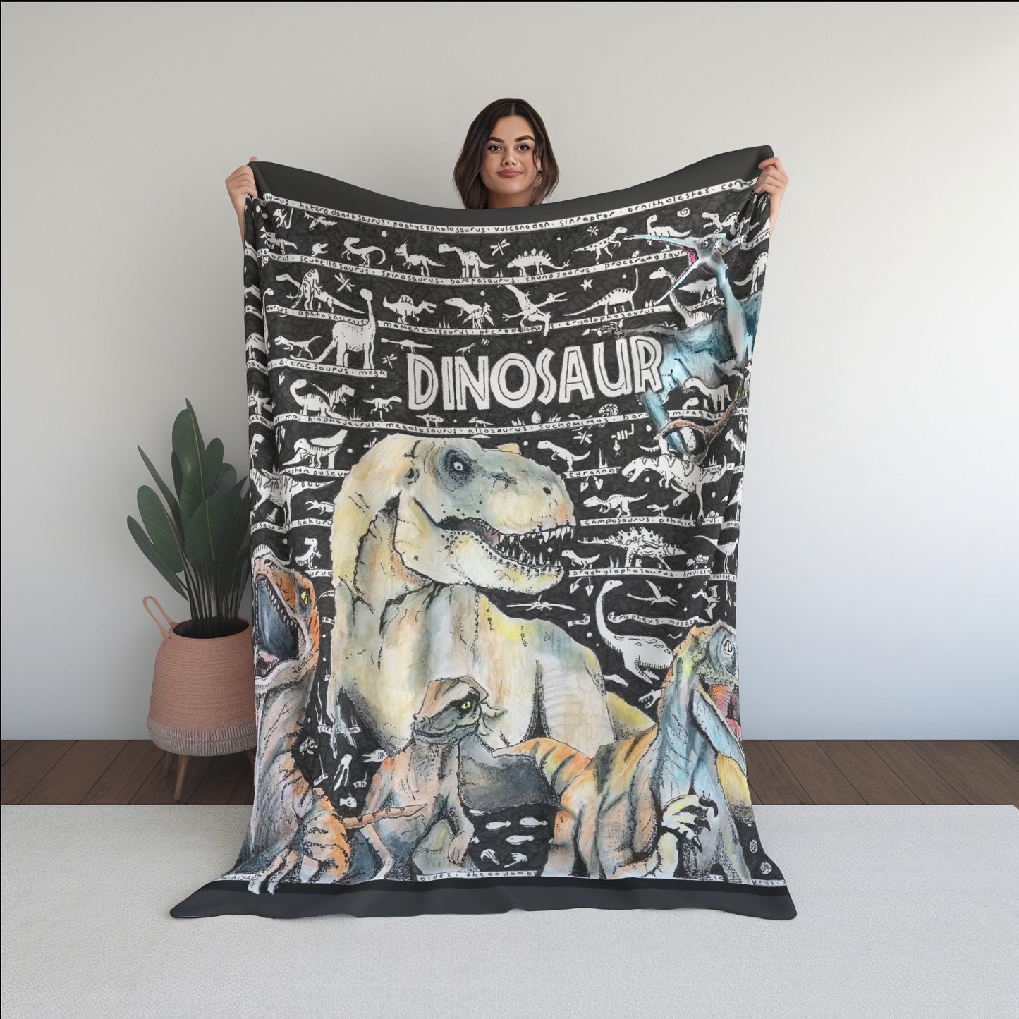 Dinosaur 2024 Fleece Blanket - New Design