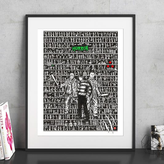 Horror Movies Fine Art Print