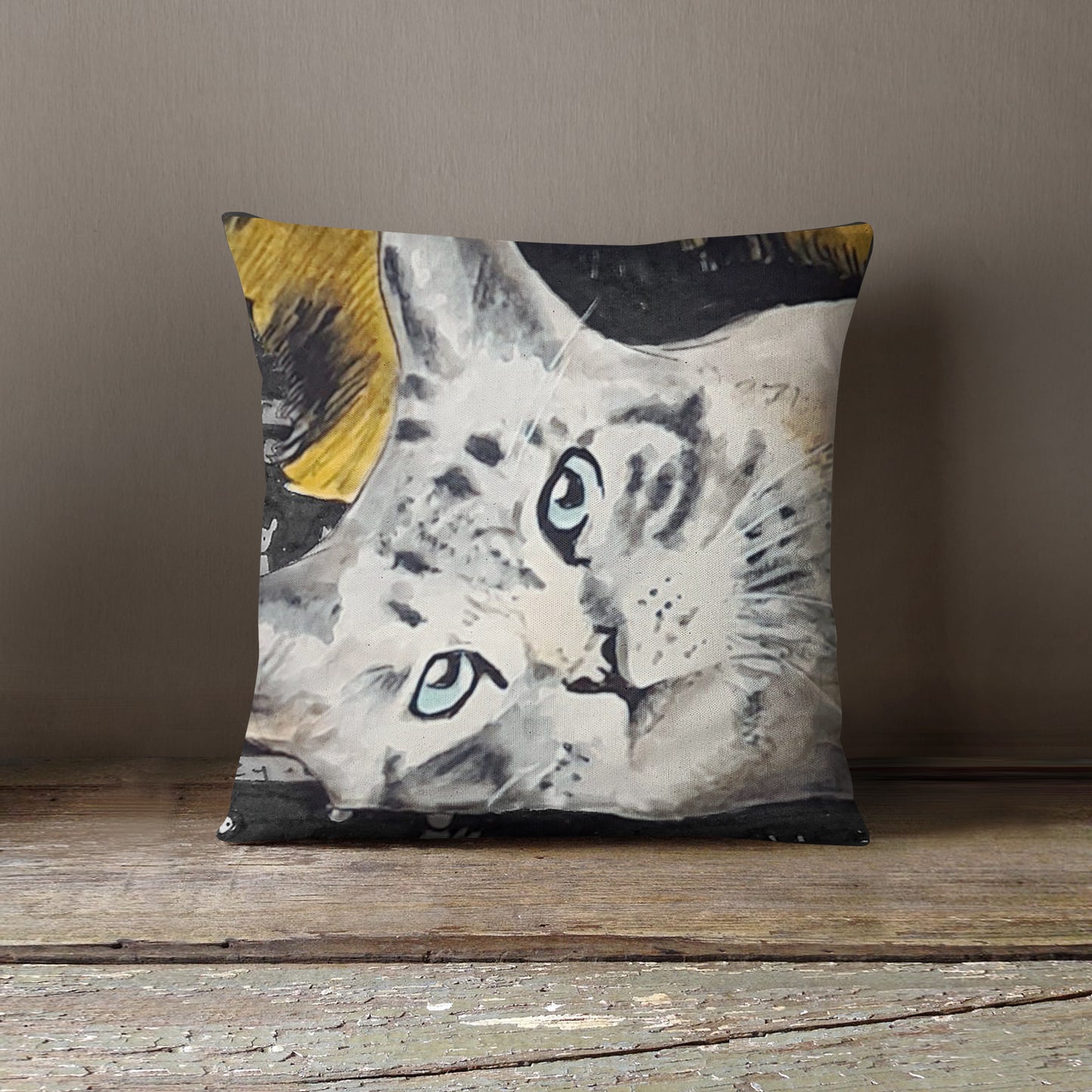 Sleepy Cat Cushion