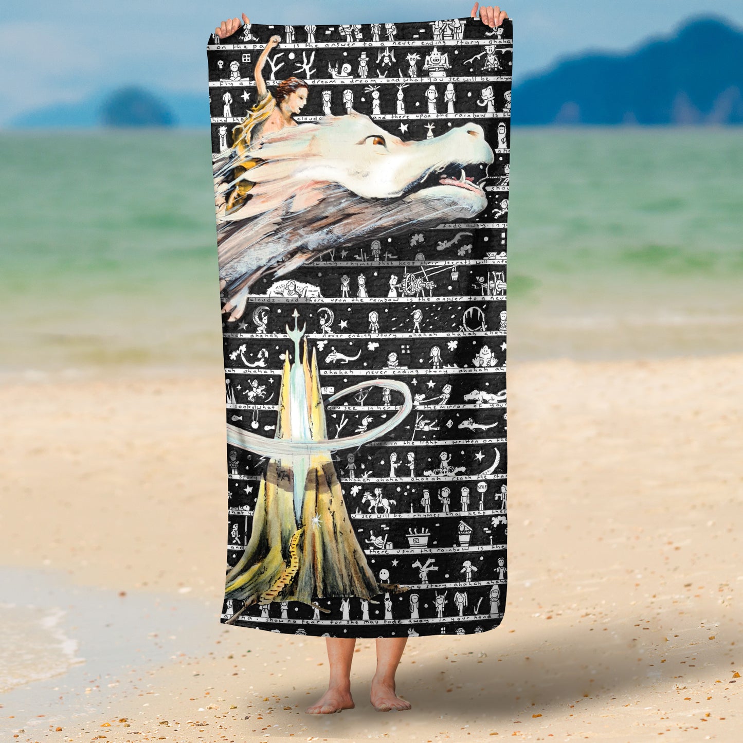 Never Beach Towel