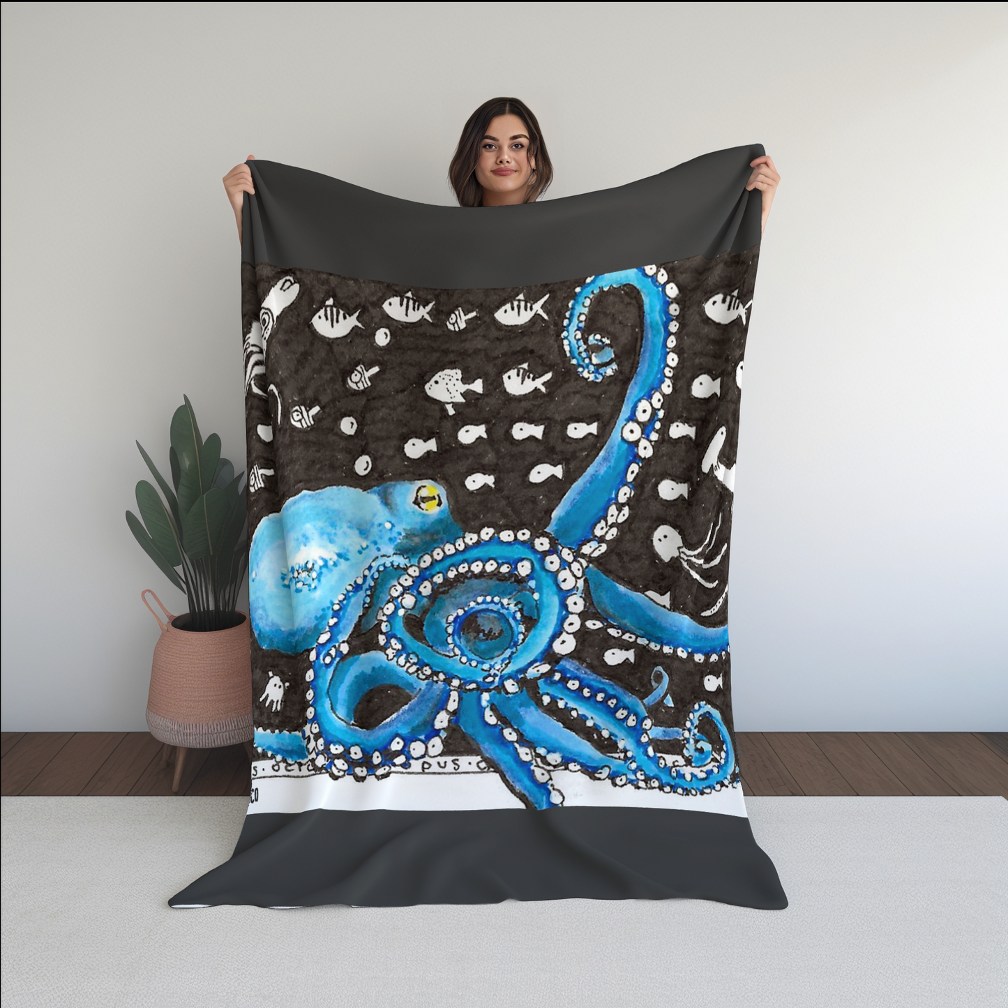 Octopus Fleece Blanket