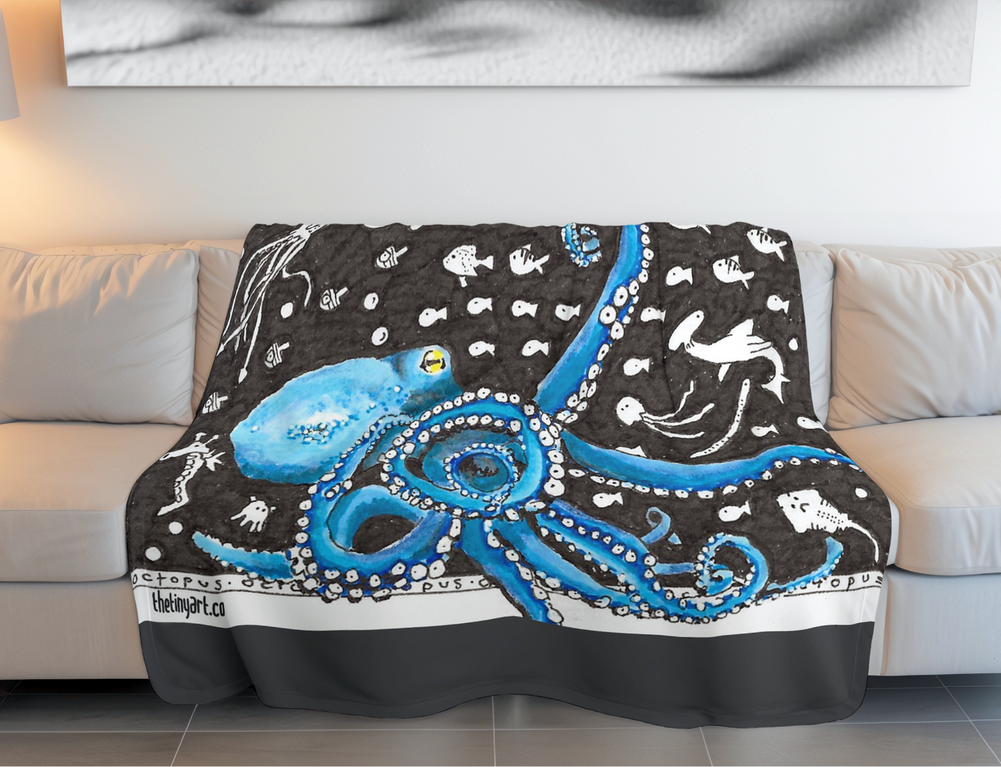 Octopus Fleece Blanket