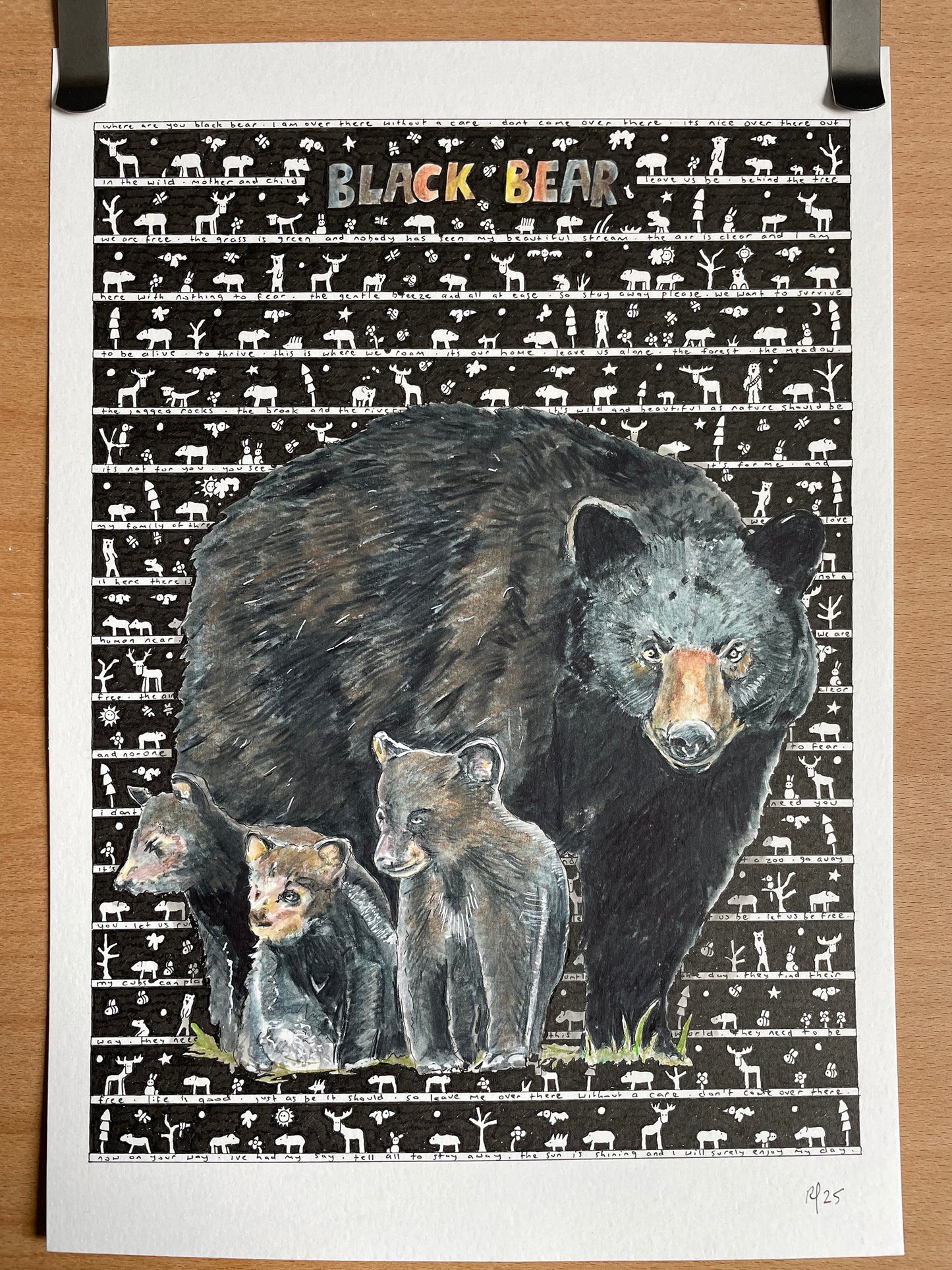 Black Bear Original Art