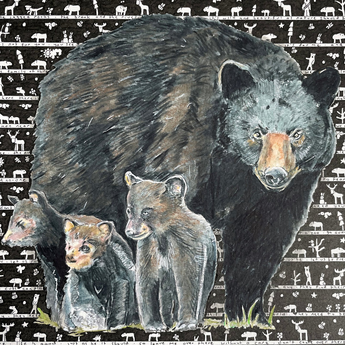 Black Bear Original Art