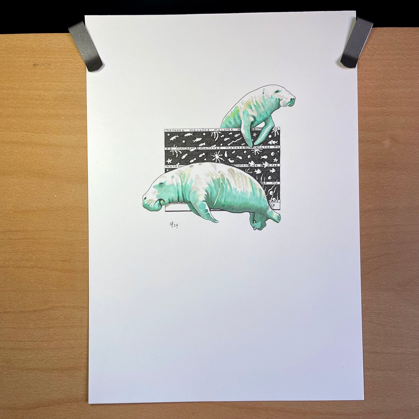 Manatee Fleece Blanket