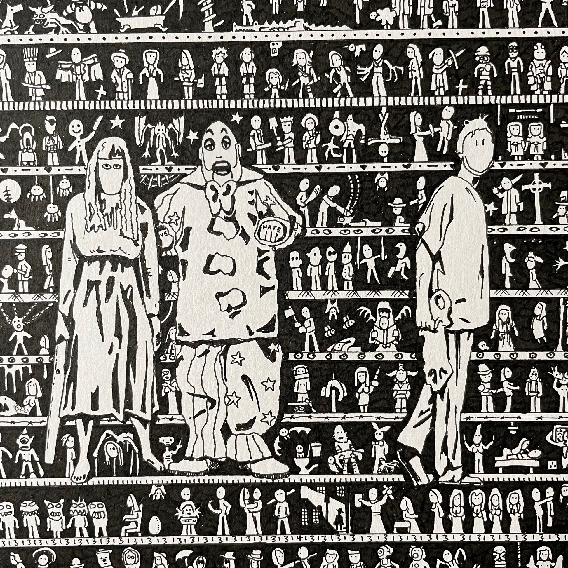 More Horror Original Art - The Tiny Art Co