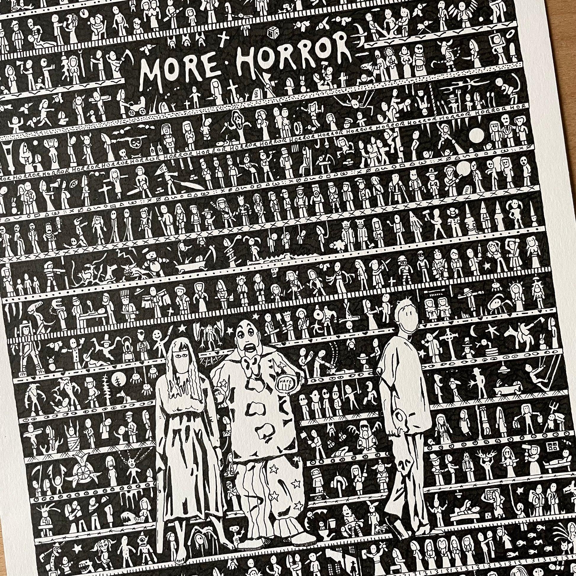 More Horror Original Art - The Tiny Art Co