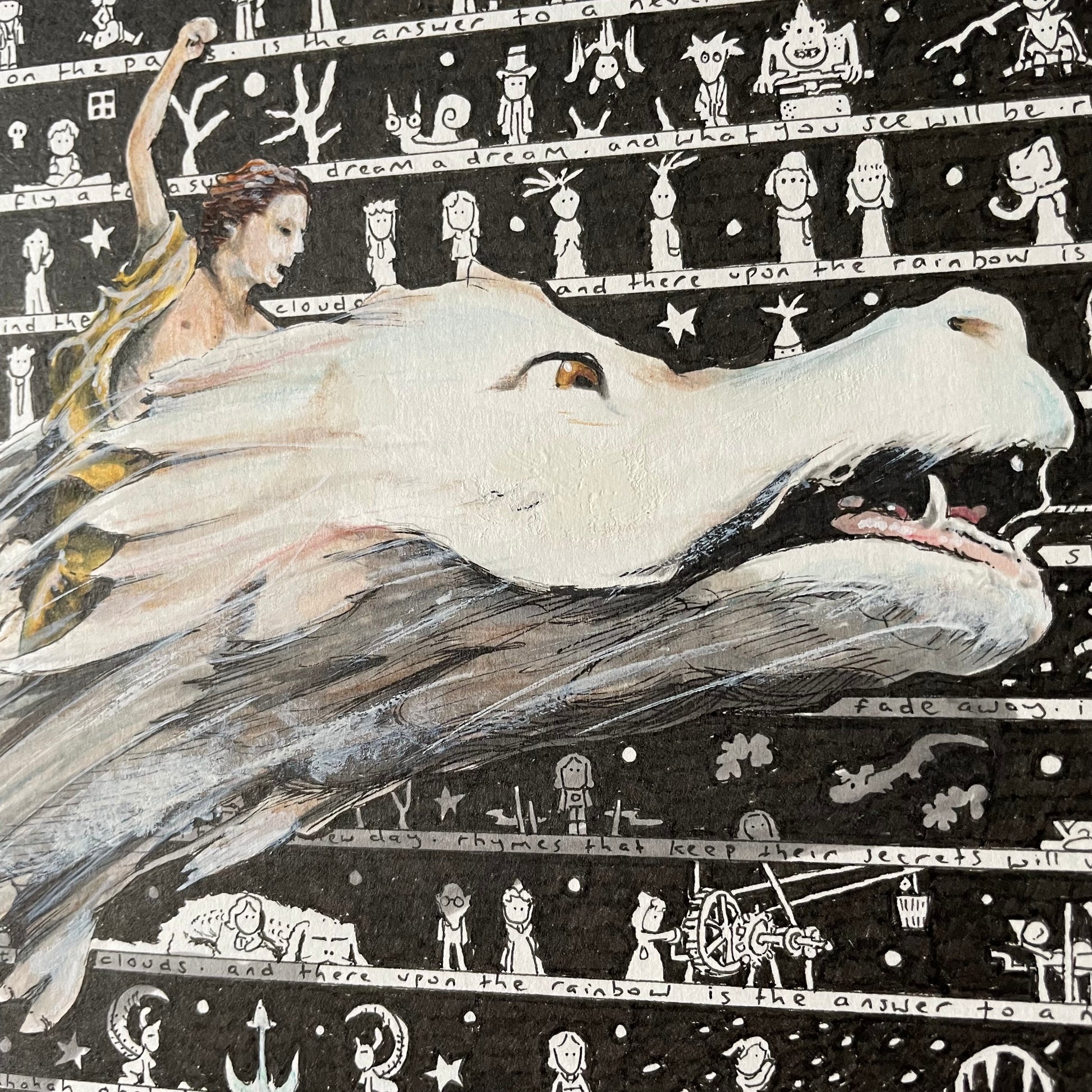 Neverending Story Original Art - The Tiny Art Co