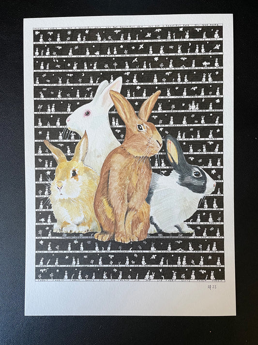 Rabbits Original Art