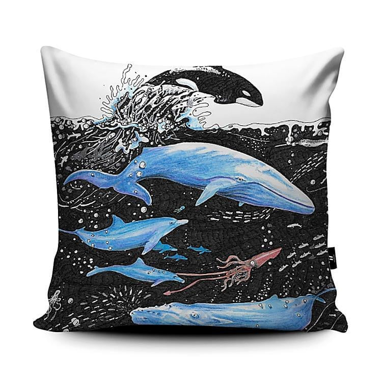 Whale Cushion - The Tiny Art Co