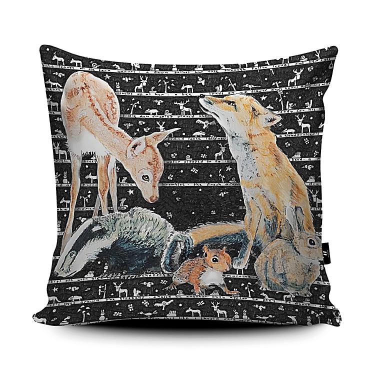 Woodland Cushion - The Tiny Art Co