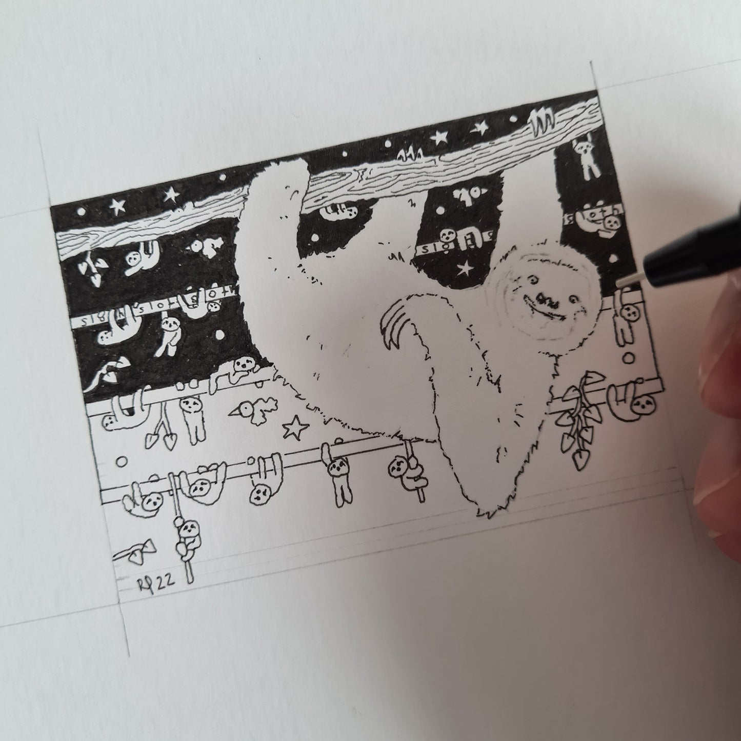 Sloth ACEO Print - The Tiny Art Co
