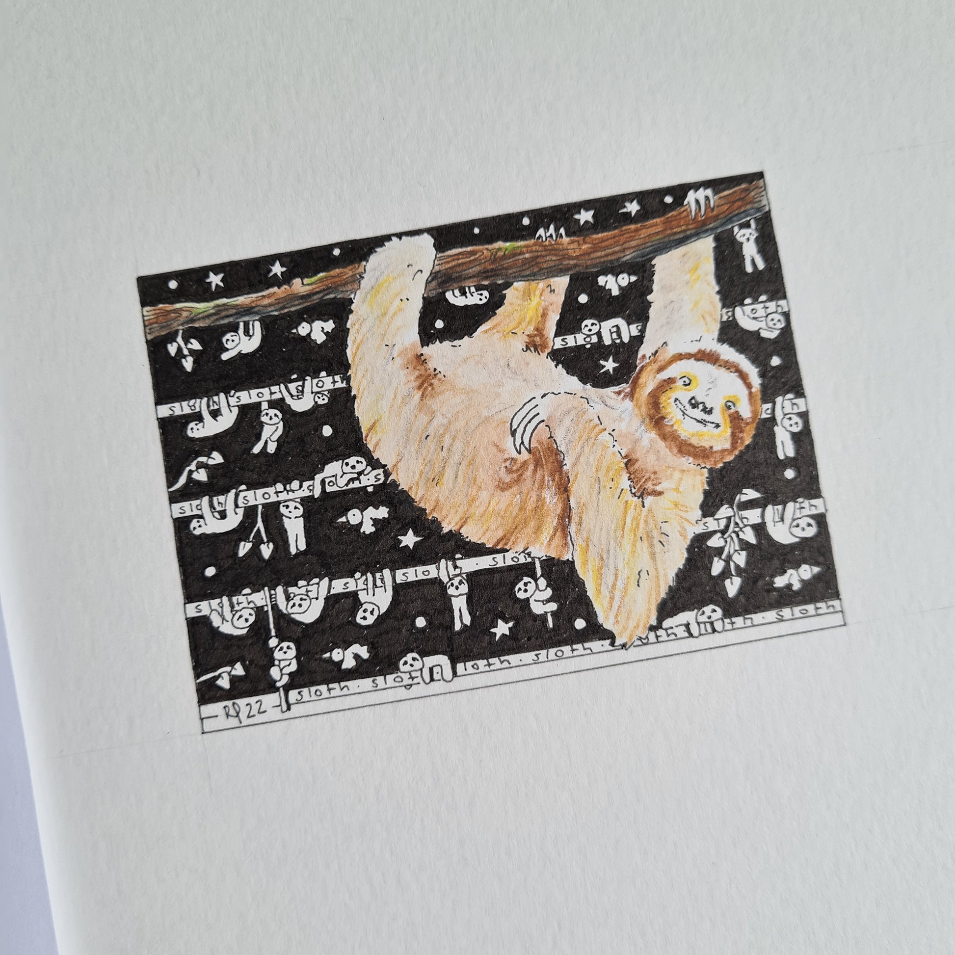 Sloth ACEO Print - The Tiny Art Co