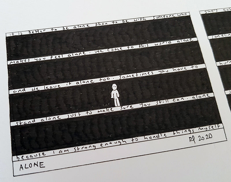 Alone M ACEO Print - The Tiny Art Co