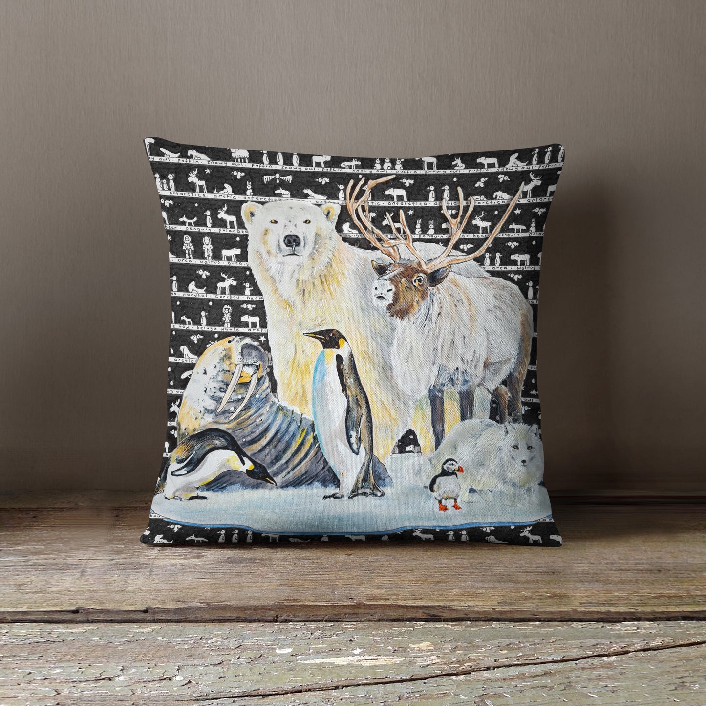 Arctic Antarctica Cushion