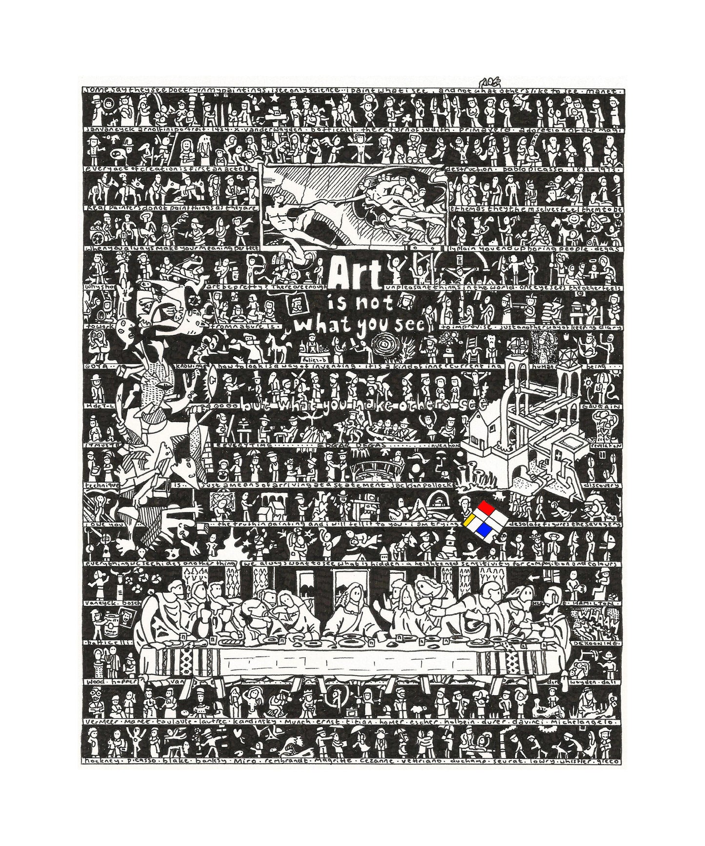 Art History Art Print - The Tiny Art Co