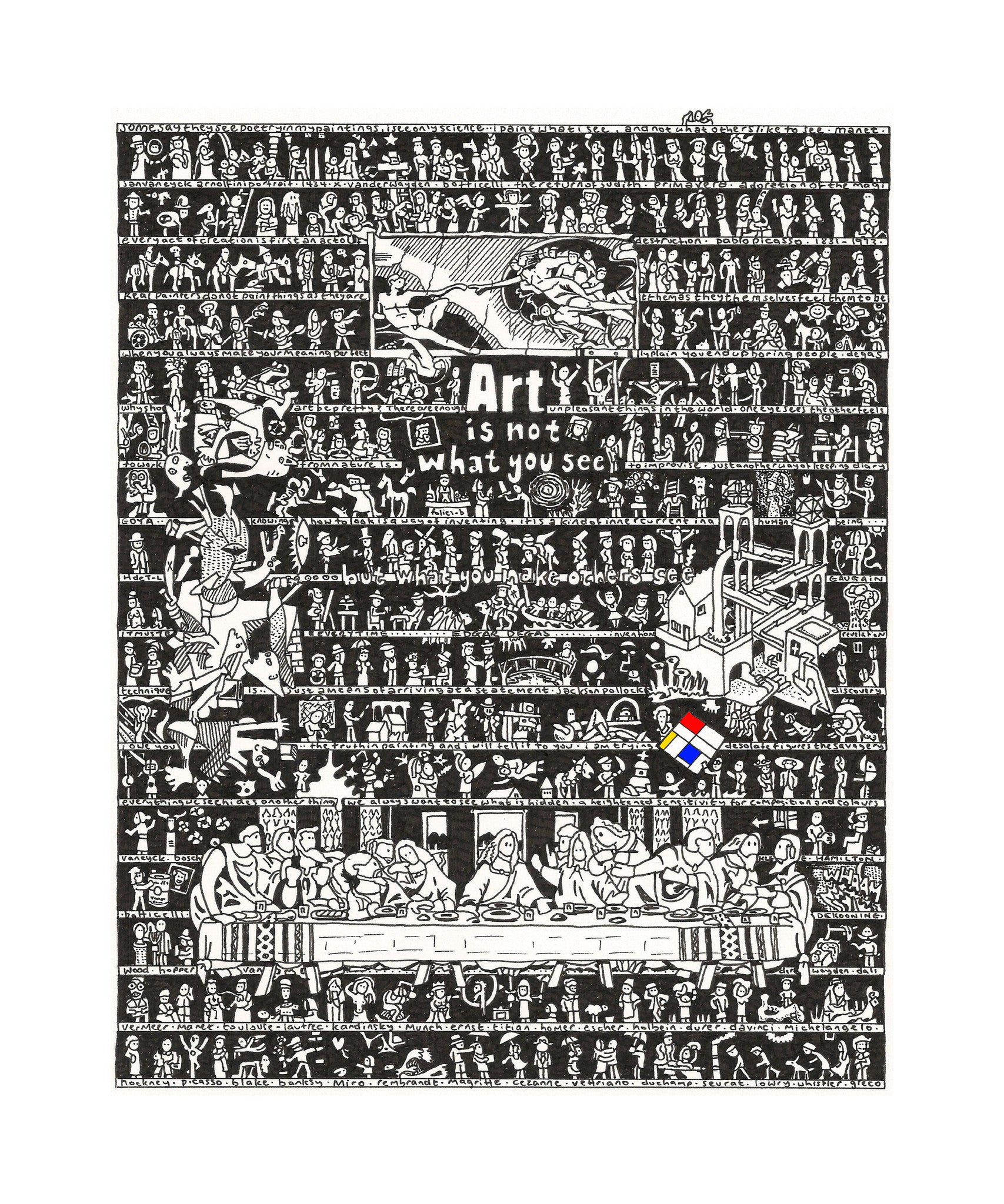 Art History Art Print - The Tiny Art Co