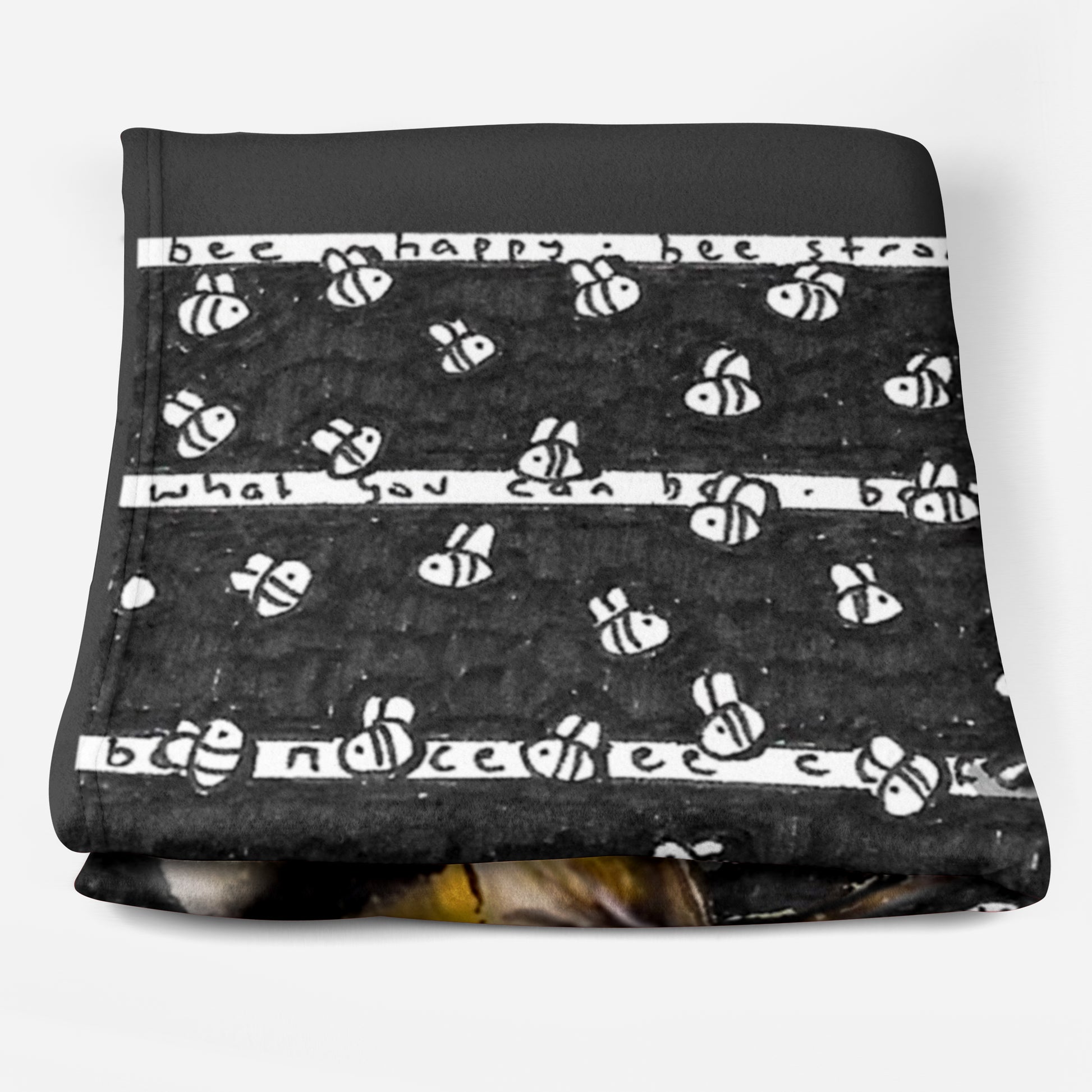 Bee Nice Fleece Blanket - The Tiny Art Co