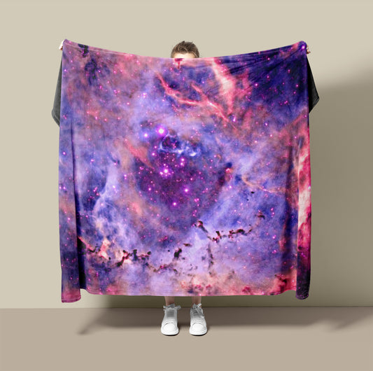Space Blanket - Rosette Nebula PINK - The Tiny Art Co