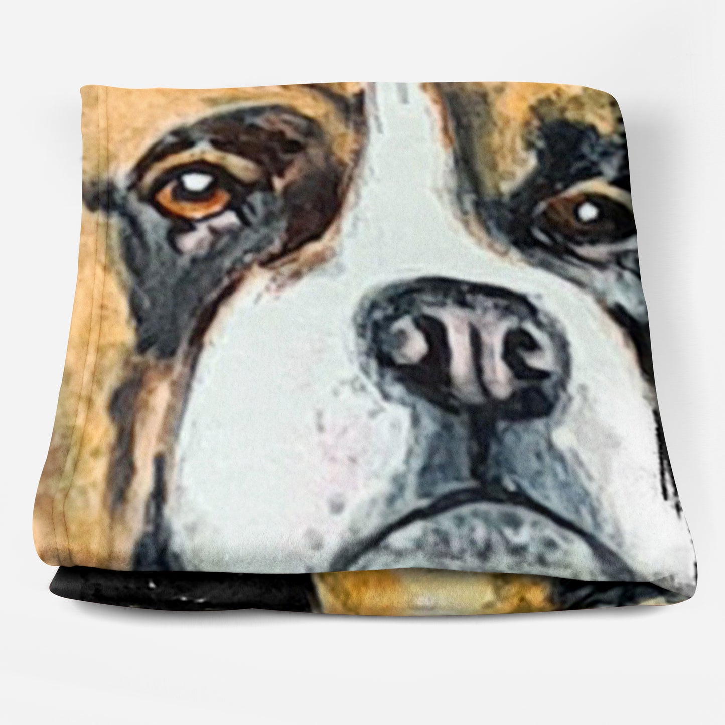 Dog Blanket - Boxer Dog Fleece Blanket - The Tiny Art Co