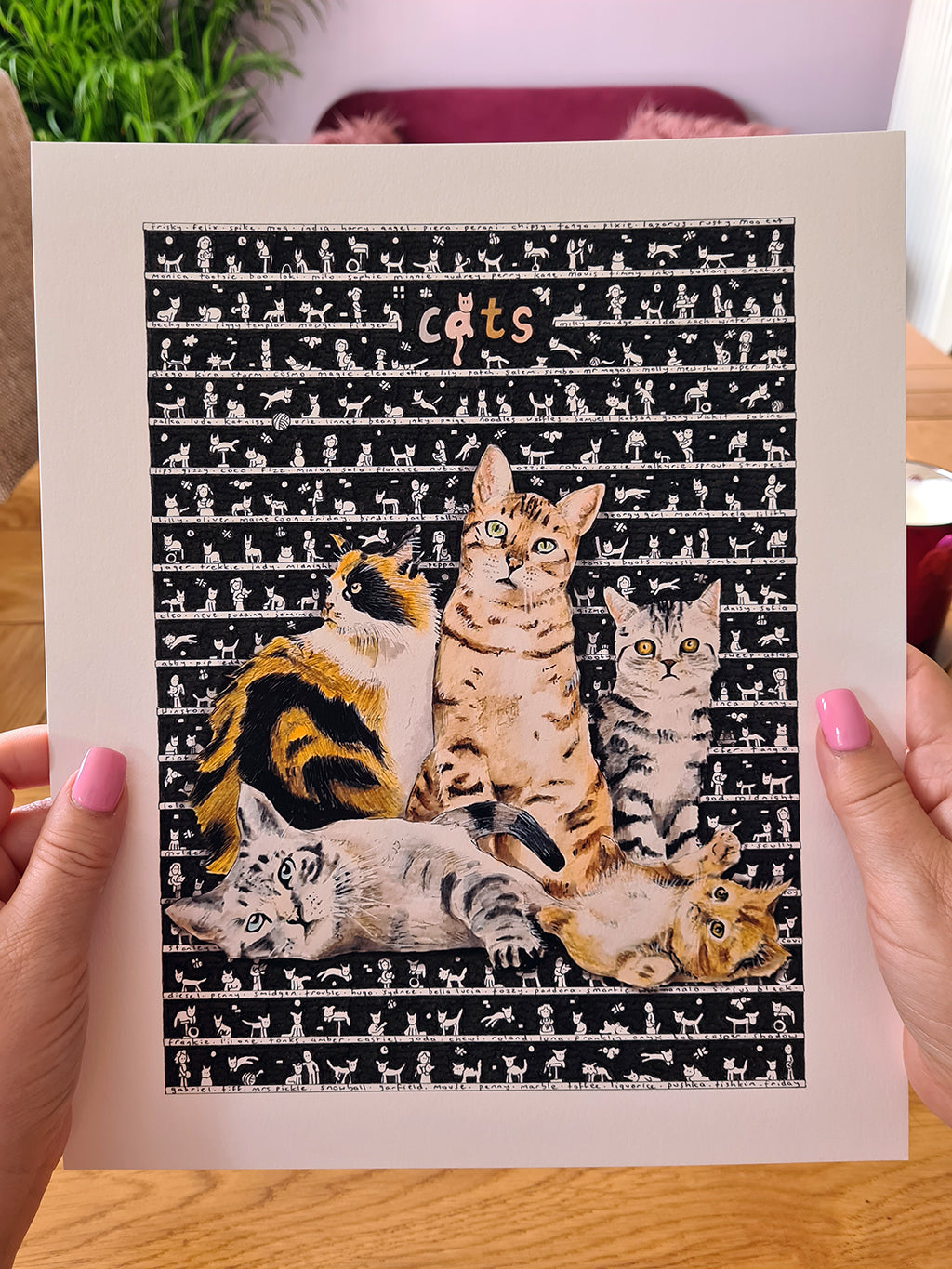 Cats Fine Art Print - The Tiny Art Co