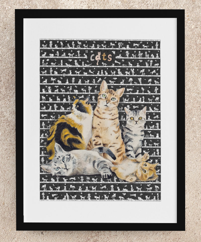 Cats Fine Art Print - The Tiny Art Co