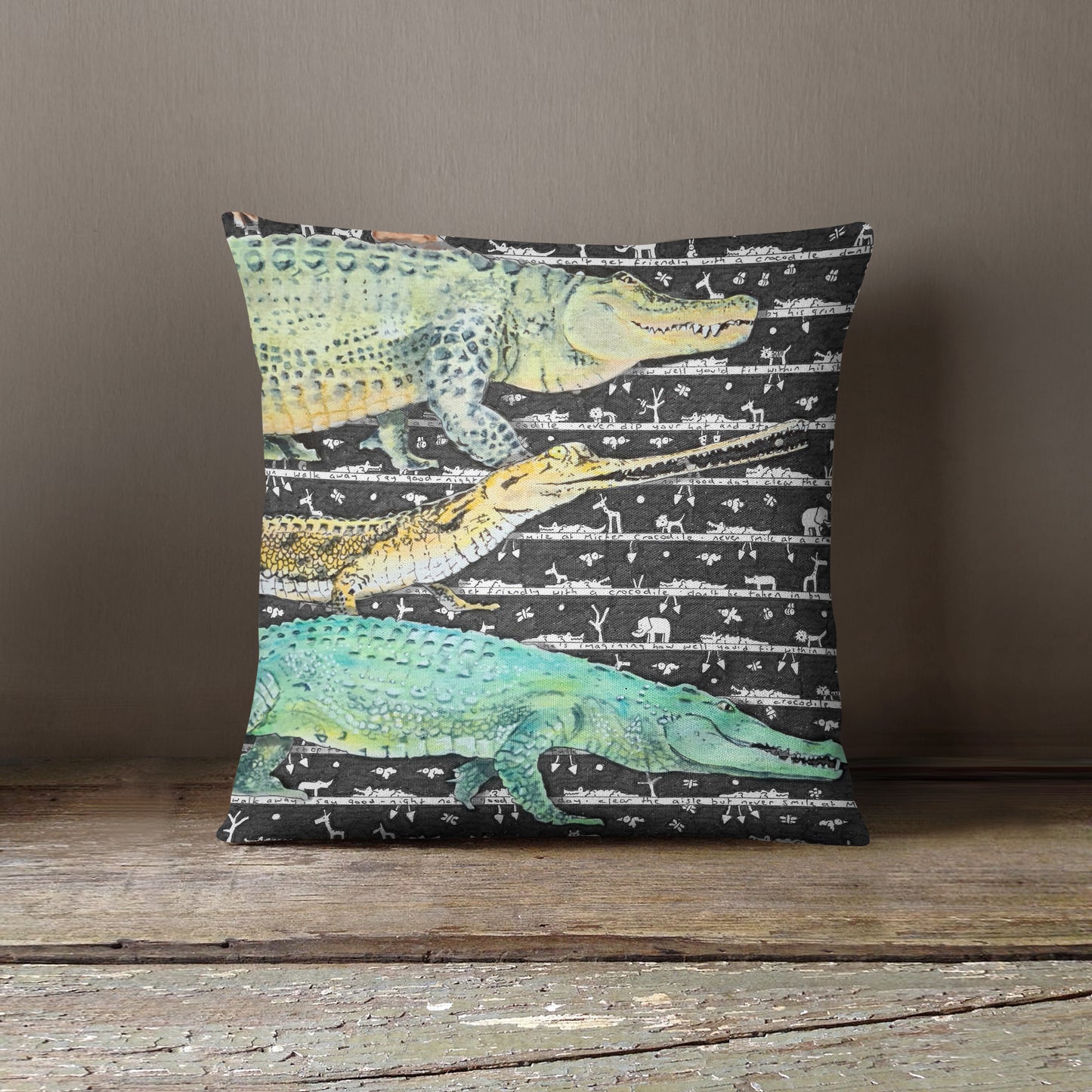 Crocodile B Cushion