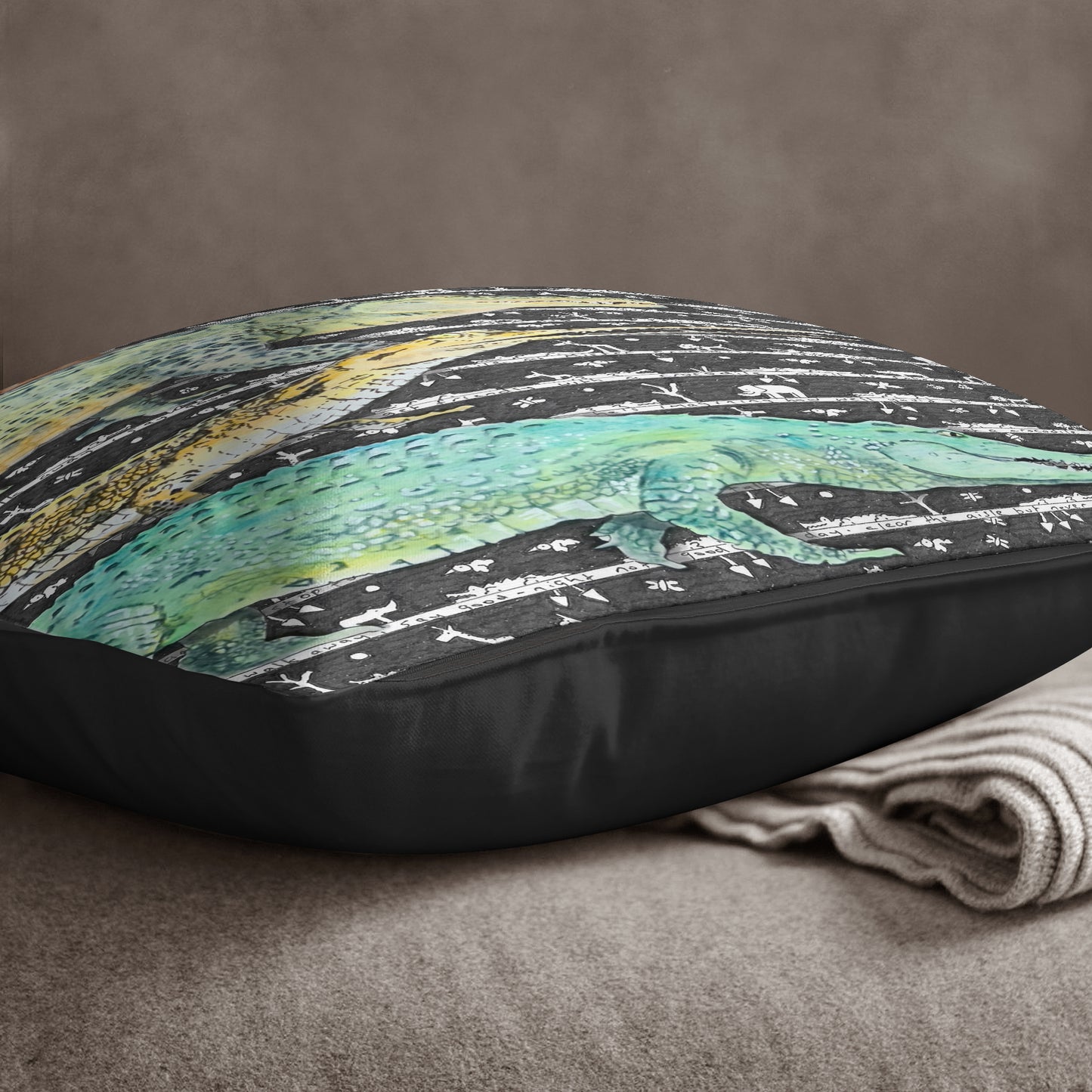 Crocodile B Cushion