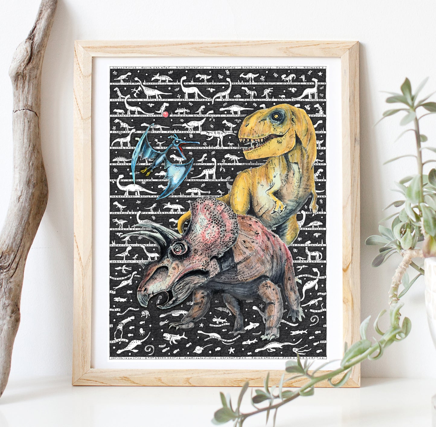 Dinosaur 3 Fine Art Print - The Tiny Art Co