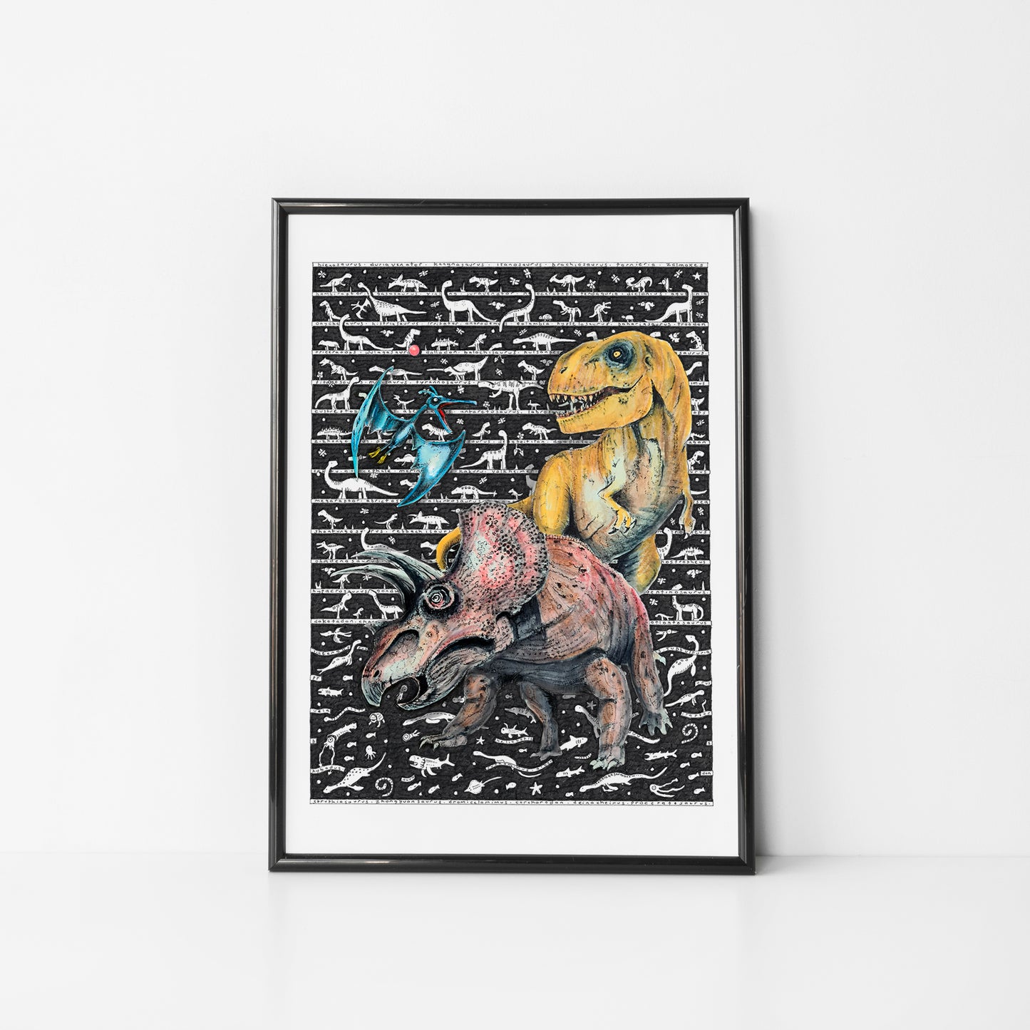 Dinosaur 3 Standard Print - The Tiny Art Co