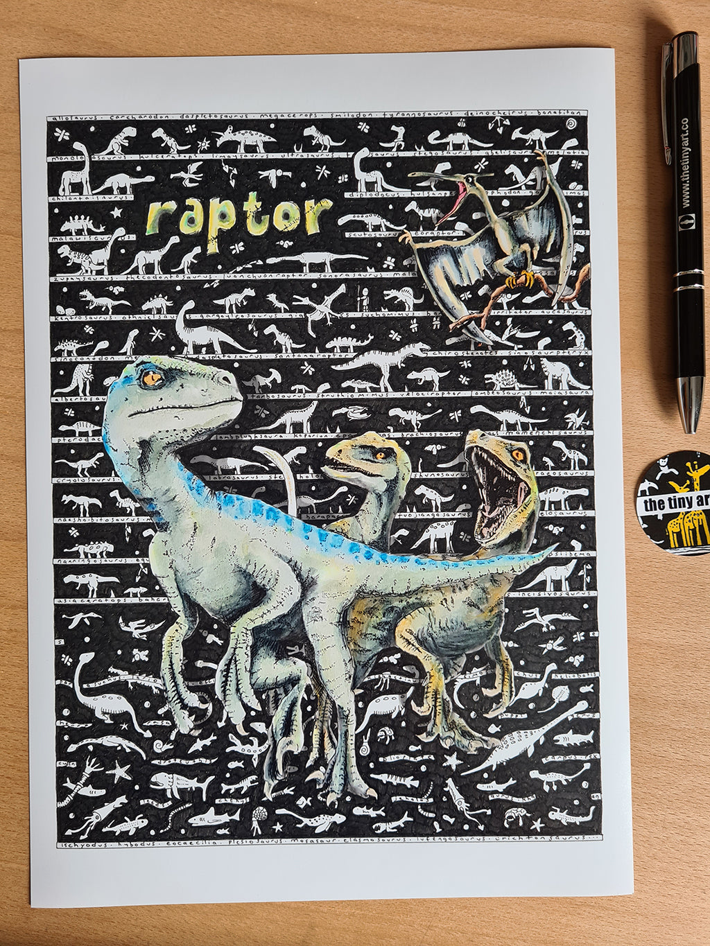 Raptor Standard Print - The Tiny Art Co