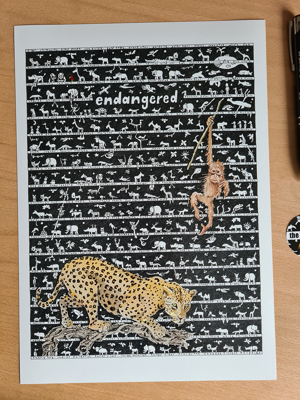 Endangered Species Standard Print - The Tiny Art Co