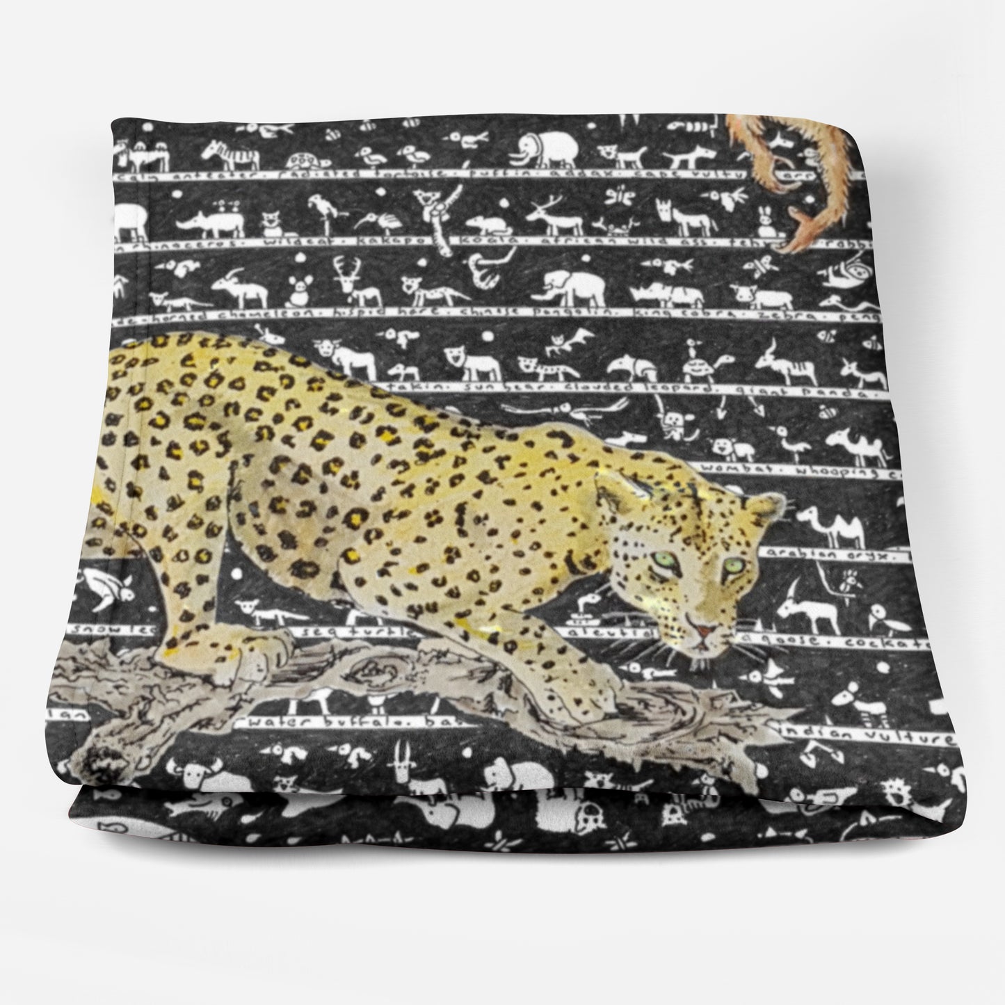 Endangered Species Fleece Blanket - The Tiny Art Co