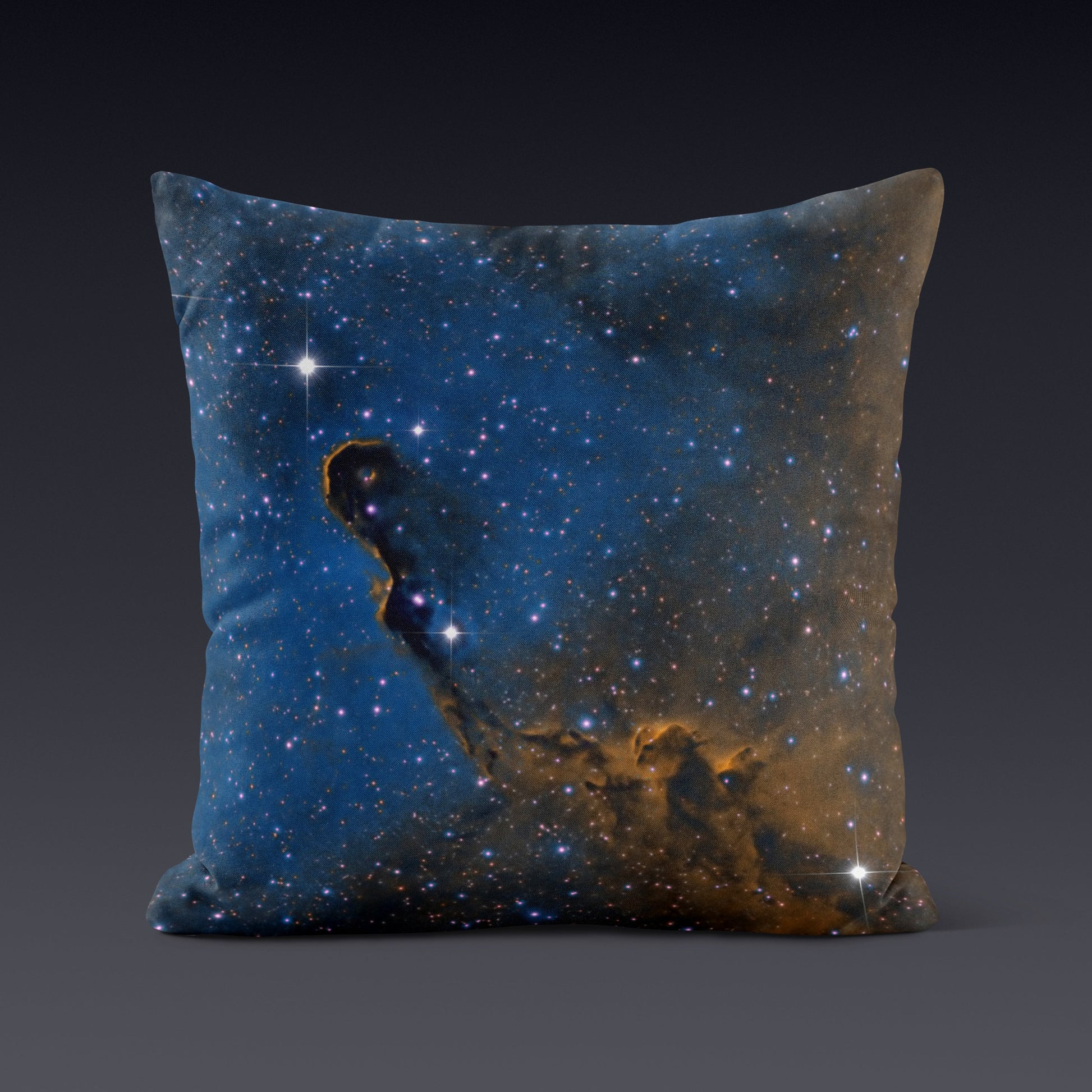 Space Cushion - Blue Elephant - The Tiny Art Co