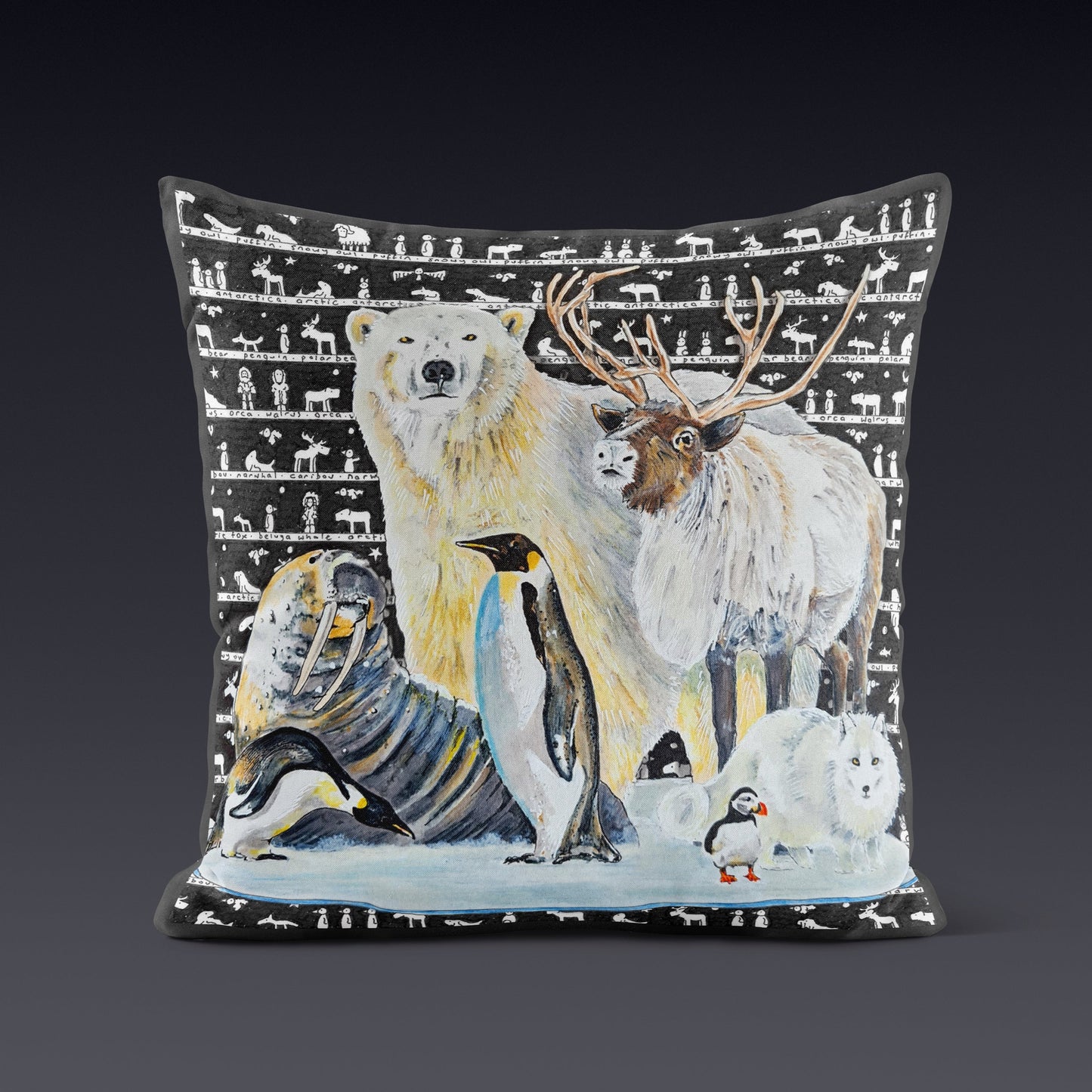 Arctic Antarctica Cushion