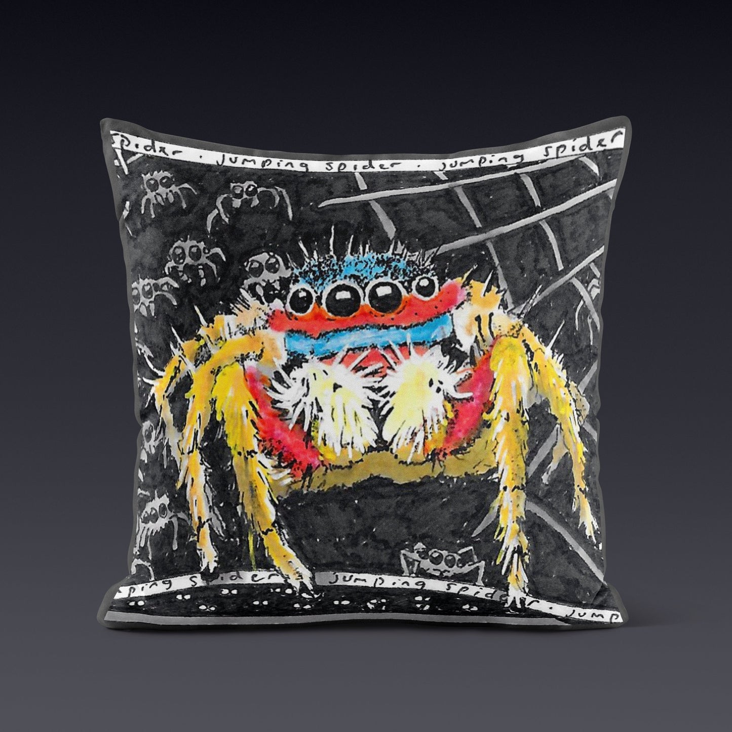 Jumping Spider Cushion