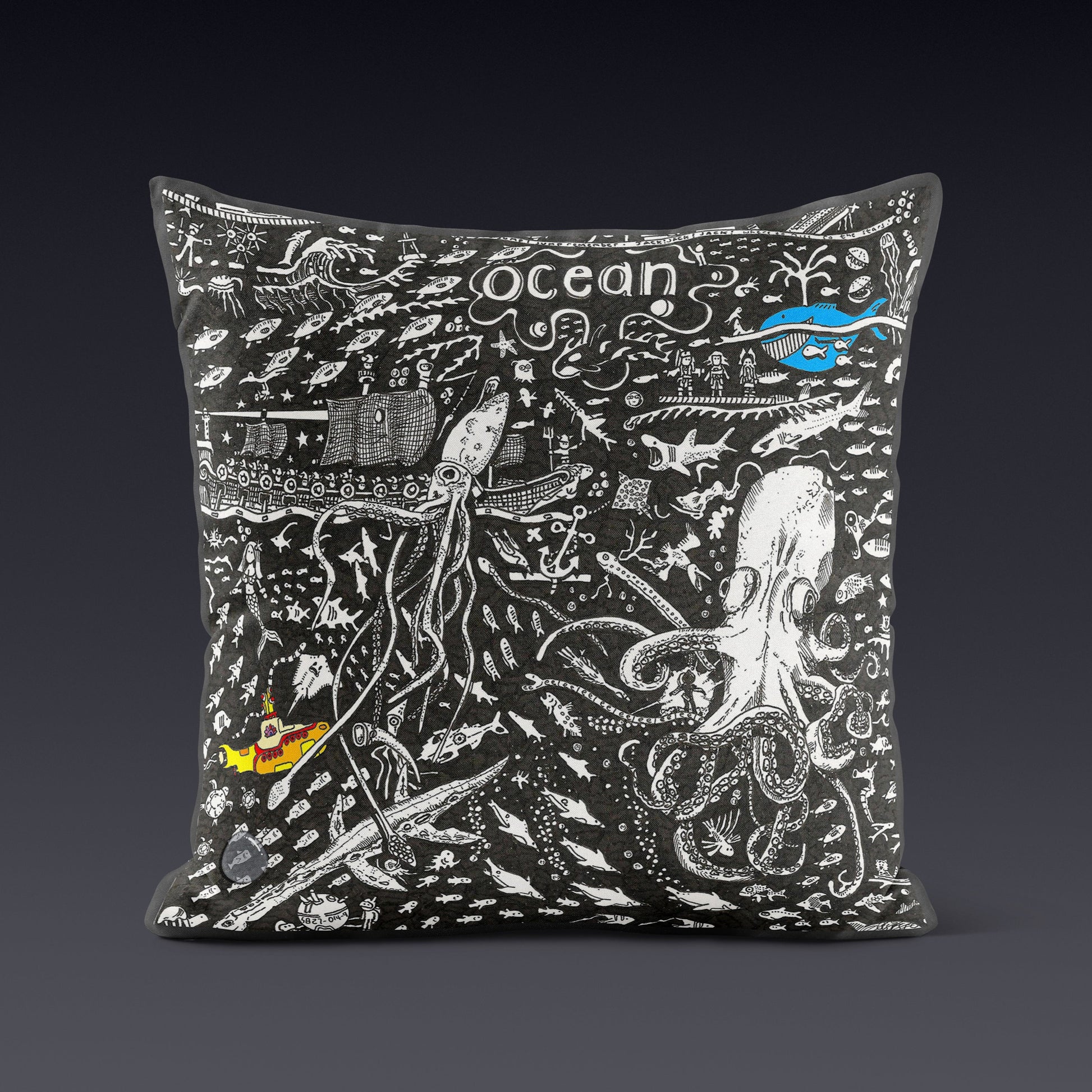 Ocean Cushion - The Tiny Art Co