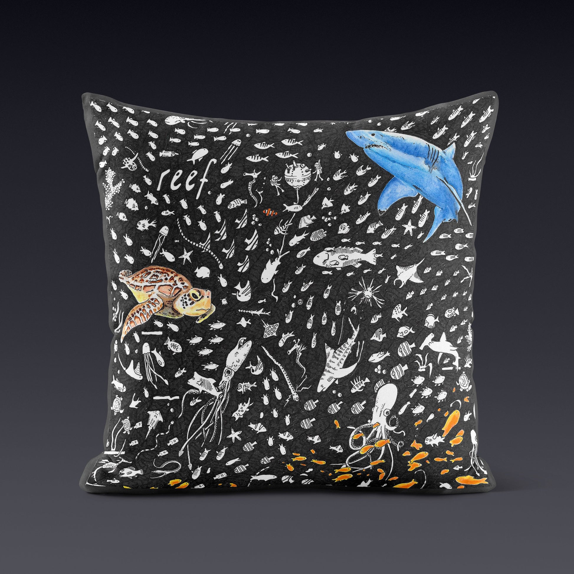 Reef Cushion - The Tiny Art Co
