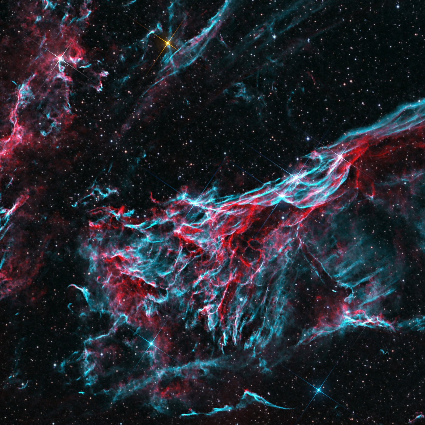 Space Cushion - Fire and Ice - The Tiny Art Co
