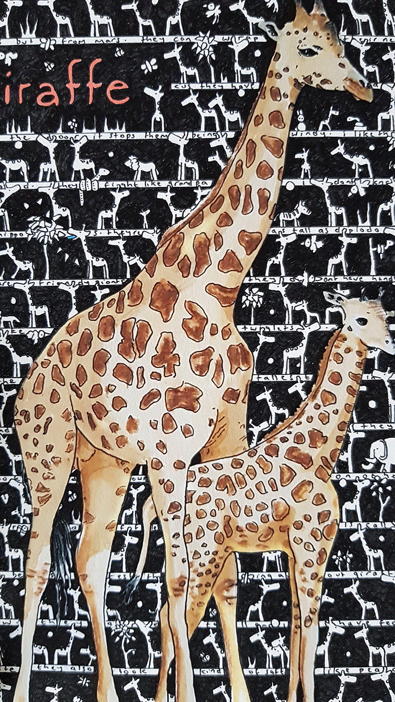 Giraffe Art Print - The Tiny Art Co