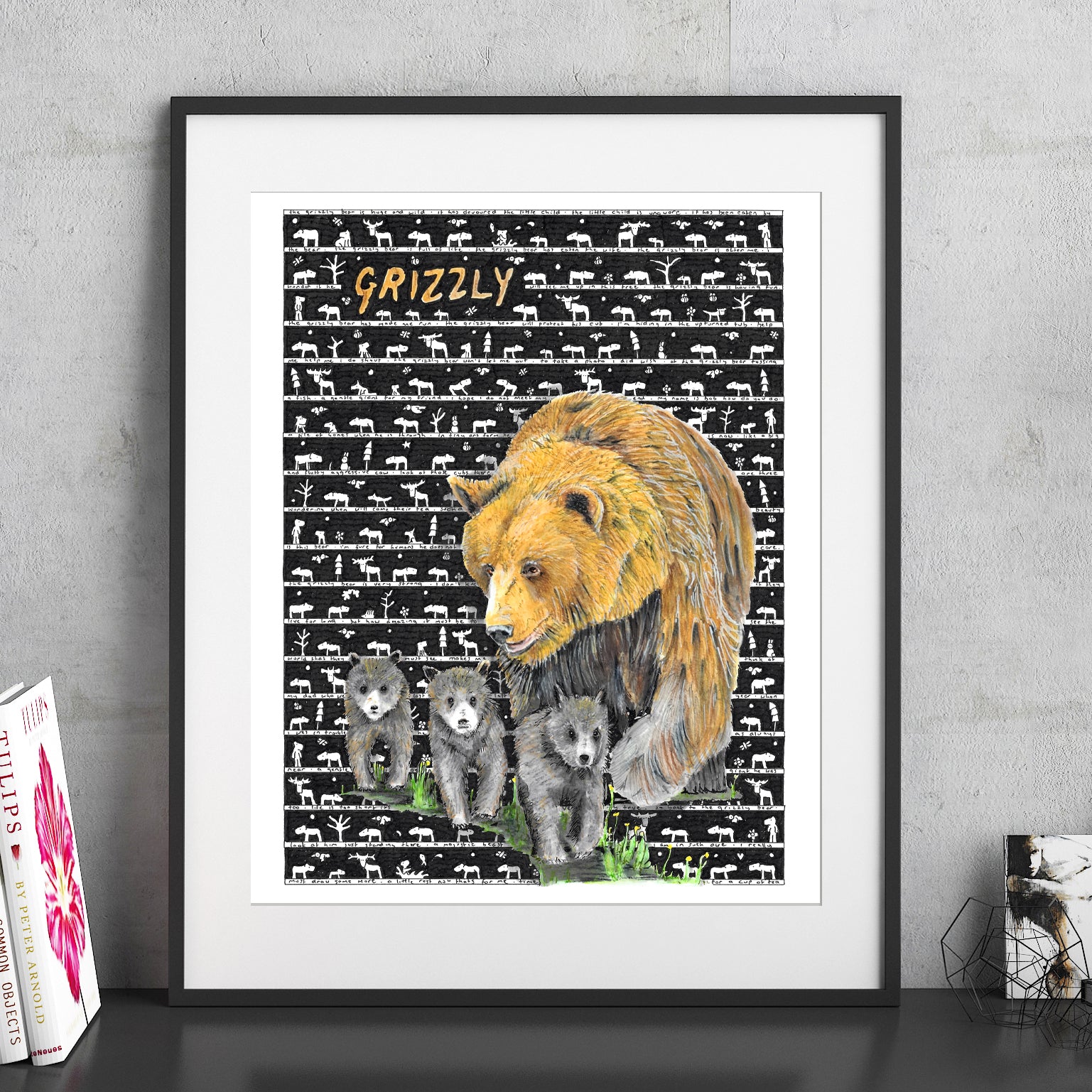 Grizzly Fine Art Print - The Tiny Art Co