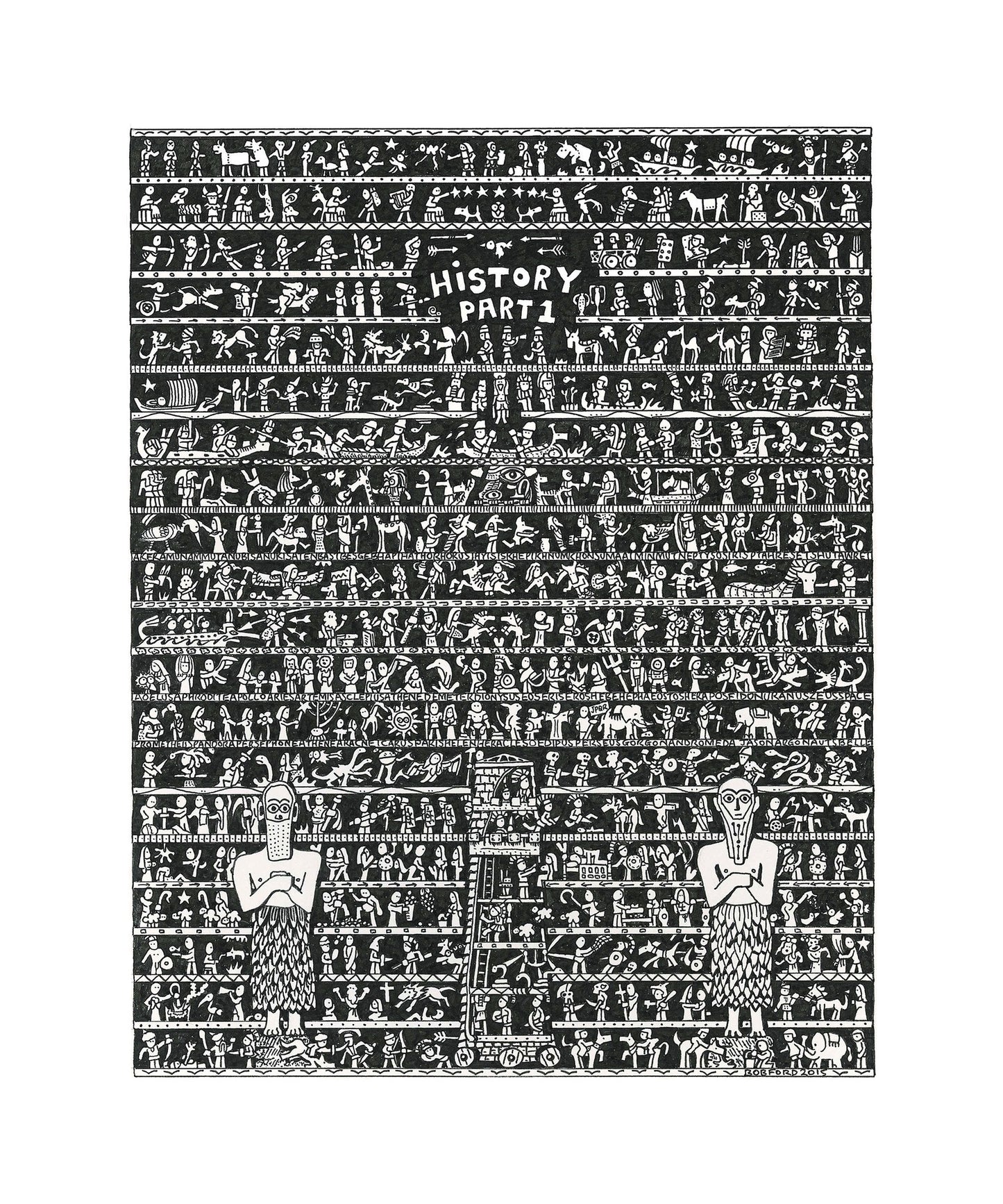 History Part 1 Art Print - The Tiny Art Co