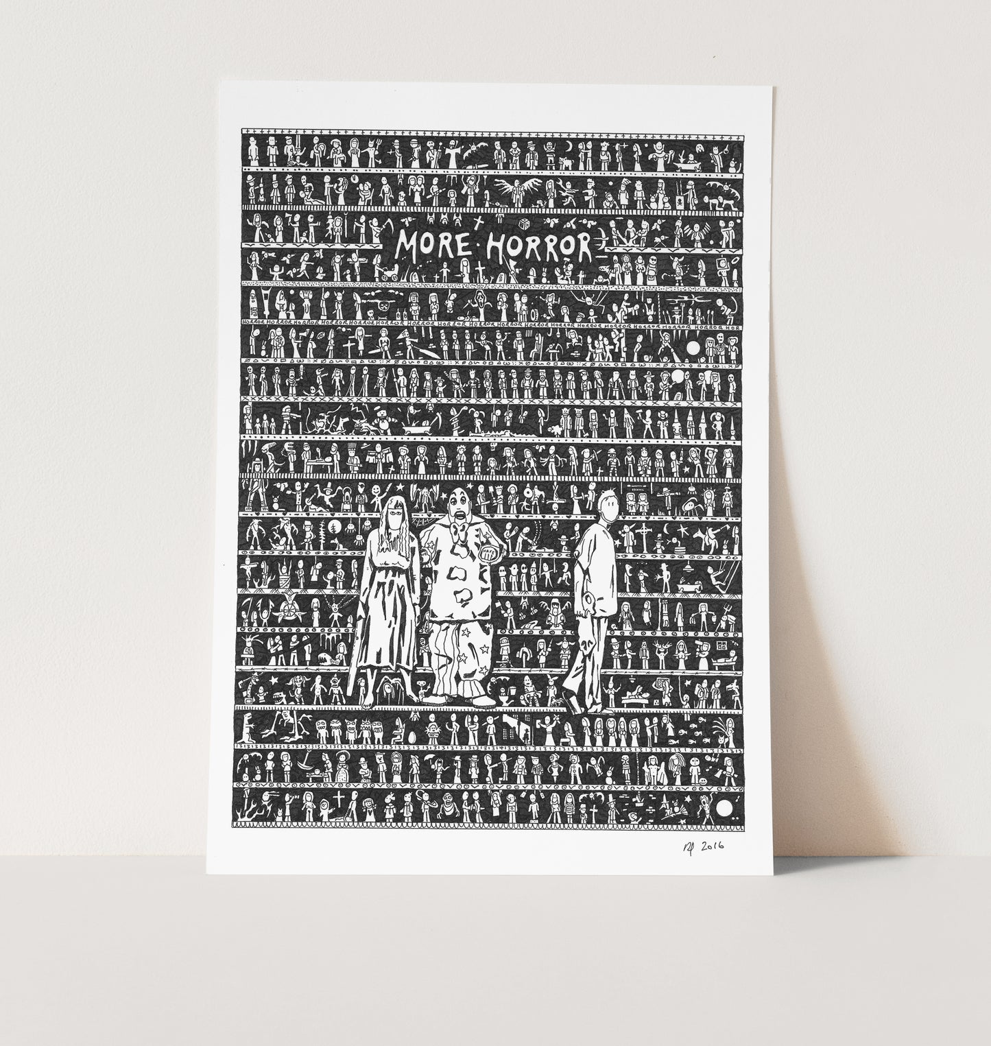 More Horror Original Art - The Tiny Art Co