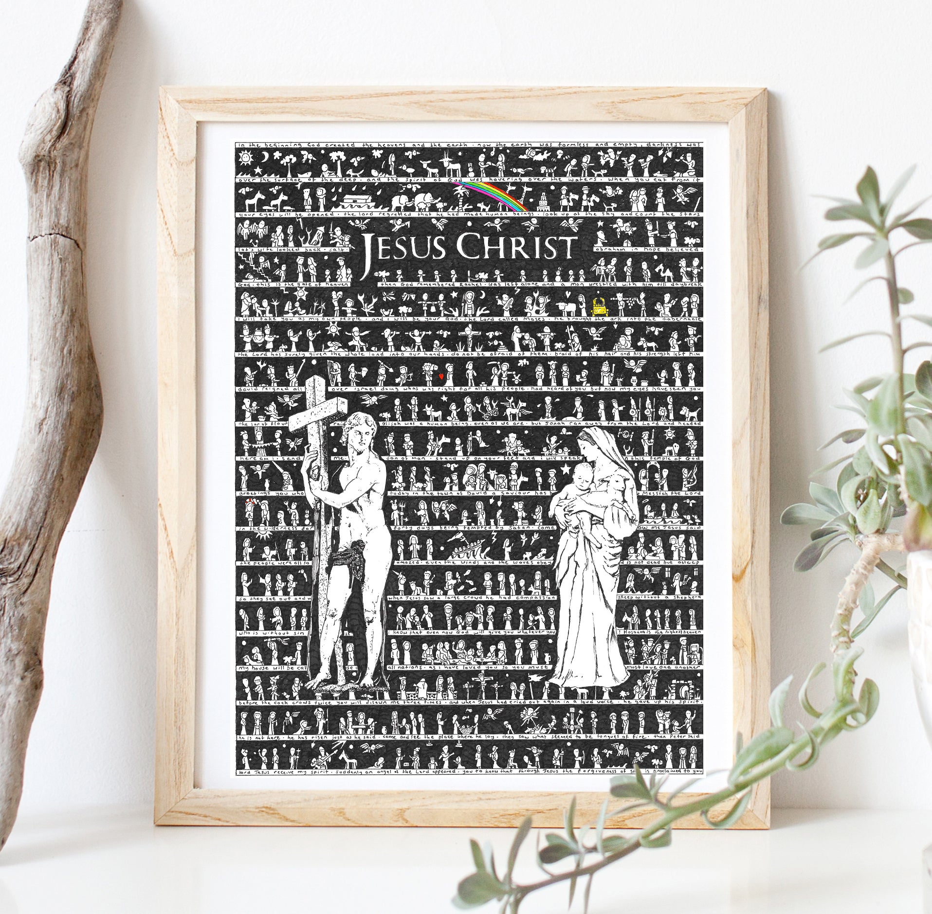Jesus Christ Fine Art Print - The Tiny Art Co