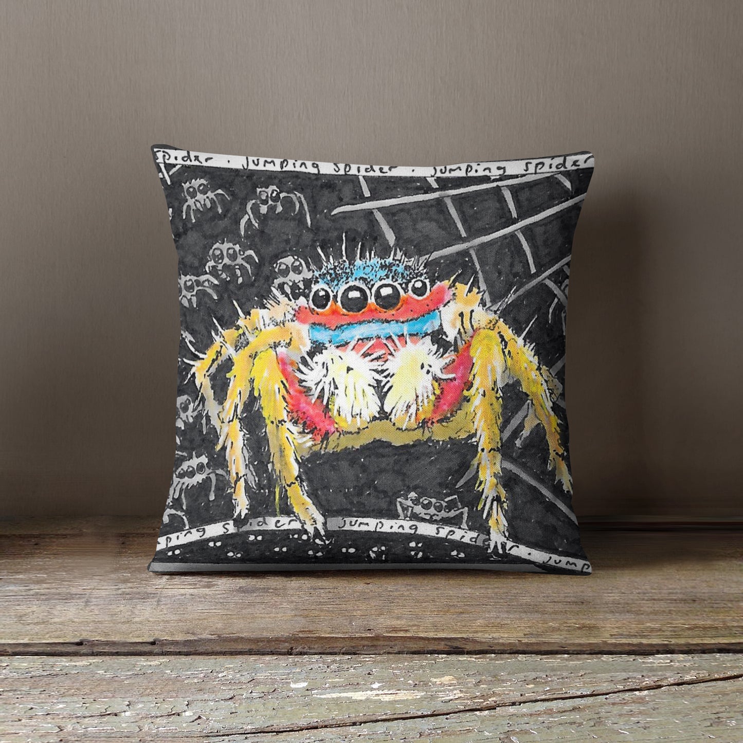 Jumping Spider Cushion