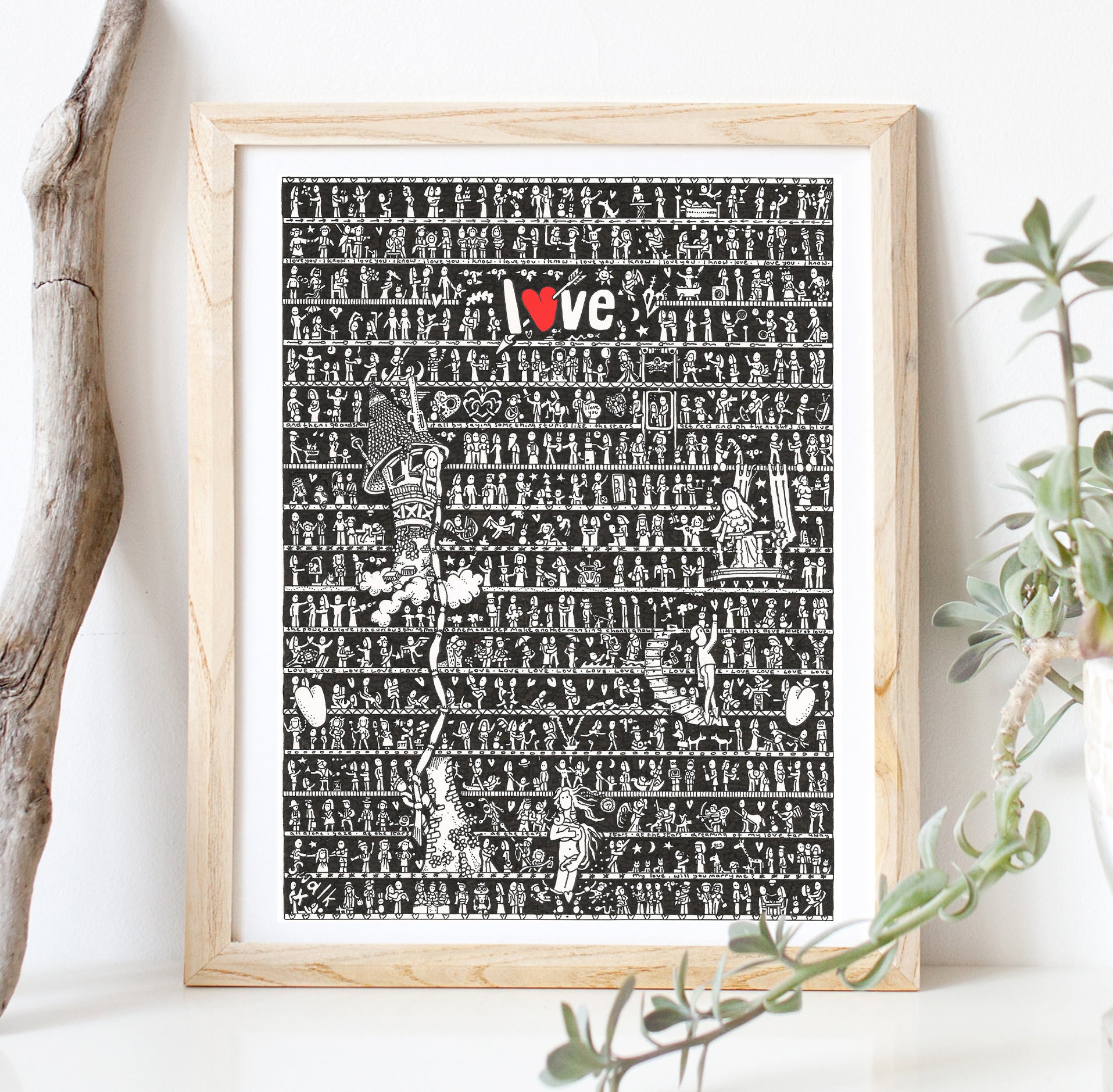 Love Fine Art Print - The Tiny Art Co