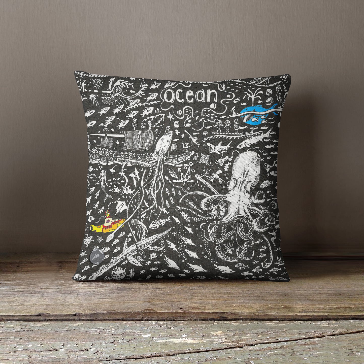 Ocean Cushion - The Tiny Art Co